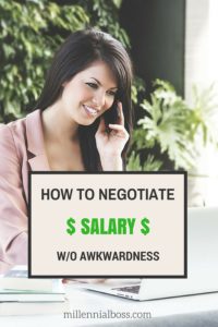 how to negotiate salary without being awkward