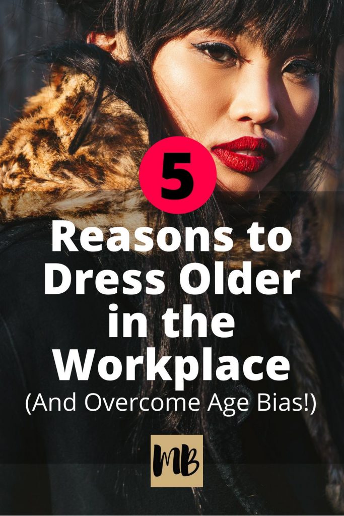 Age discrimination in the workplace is not only an issue for older employees. Millennial workers can be overlooked due to preconceived notions about their abilities based entirely upon their age. Learn how to dress so that you present as older in order to overcome age bias. #millennial #workoutfits #workplacestyle #dressforthejobyouwant