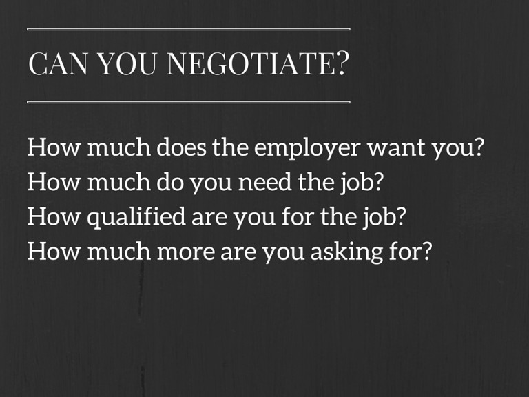 Why An Attempt At Salary Negotiation Might Fail