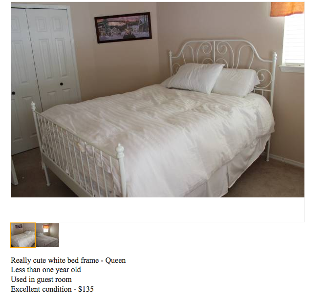 Making 4 500 On Craigslist In One Month, Twin Bed Frame Craigslist