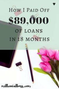 My stupid student loans!! Sometimes my debt is so bad it freaks me out and I try to block it out! Love this post because it is super inspirational. Pinned! Thanks for sharing your story!!