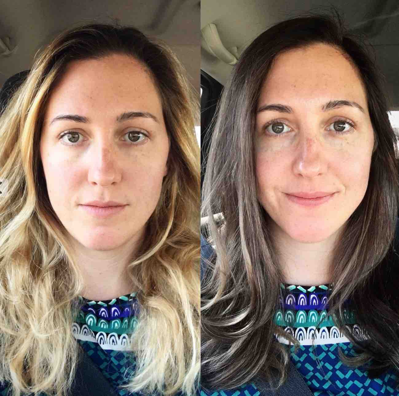 The Cost Of Going Brunette To Blonde Before And After Balayage