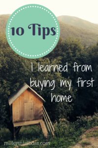 Lessons I learned from buying my first home