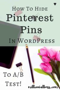 Super easy to do! I'm not A/B testing all of my Pinterest images and seeing good results.