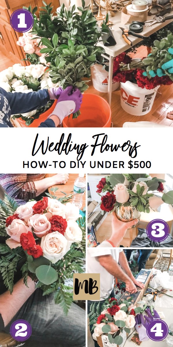 How I Did My Own Wedding Flowers With Pictures Under 400