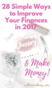 How to make money and improve your finances in 2017