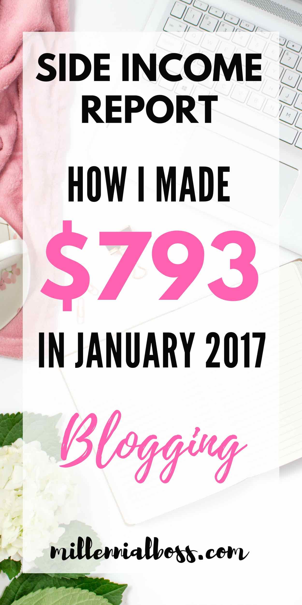 Blogging income report | Make money on blog | Side income | Side hustle ideas