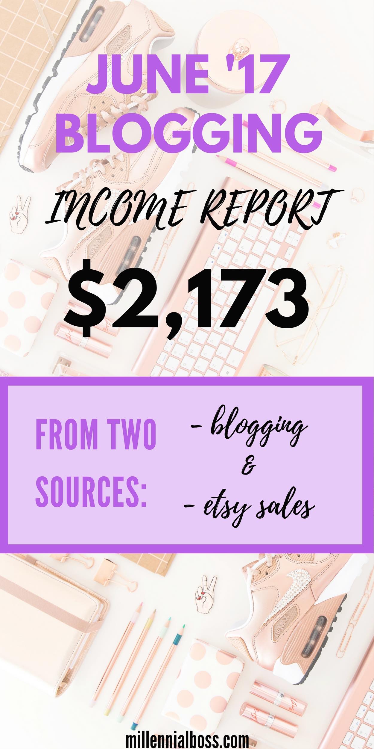 top blogging income reports for June 2017 | June 2017 income reports | July Income Reports