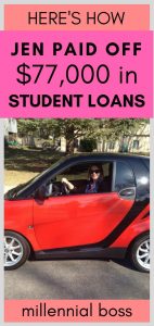 Jen paid off $77,000 in student loans | here are the steps she took to pay off her debt | Student loan payoff story