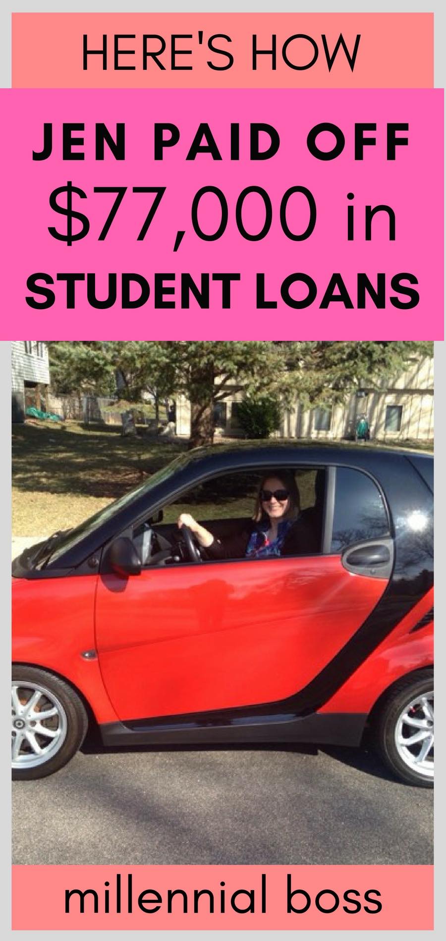 Jen paid off $77,000 in student loans | here are the steps she took to pay off her debt | Student loan payoff story