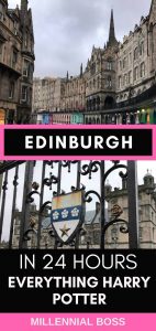 Edinburgh Scotland Harry Potter things to do