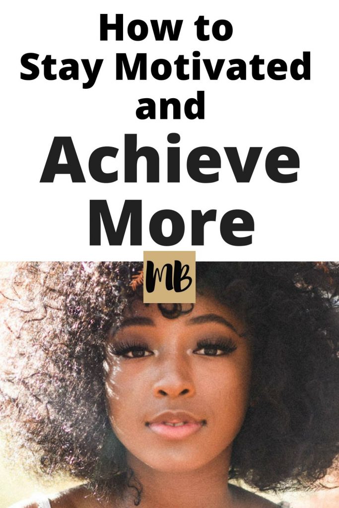 Staying motivated is important so that you can achieve your business and personal goals. Focusing on small wins and connecting your work to a greater purpose are just two of the techniques you can use to stay on track. | #motivation #success #achieve #planner #goals