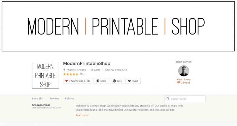 14 Awesome Etsy Printable Shops from our Etsy Mastermind