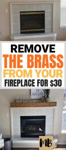 Remove the brass from your fireplace #fireplacemakeover