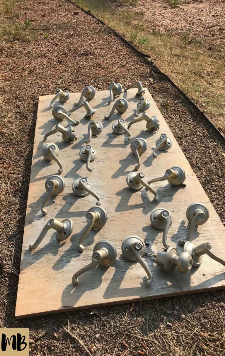 How to Spray Paint Brass Door Handles for under 30 (DIY)