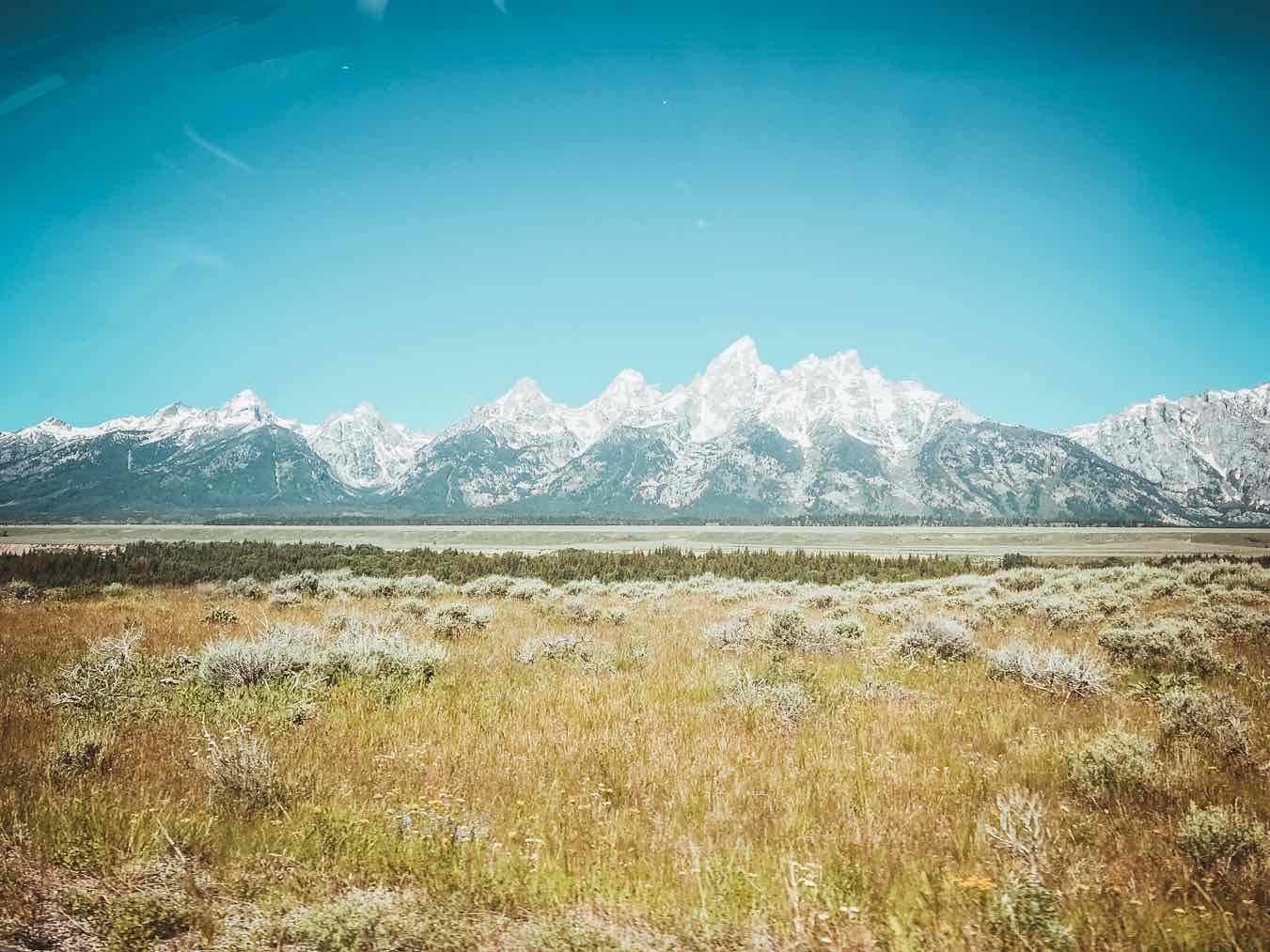 view from car grand teton trip report