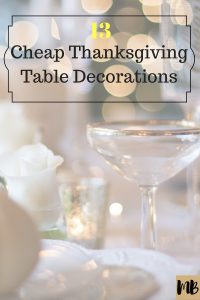 13 cheap thanksgiving table decorations