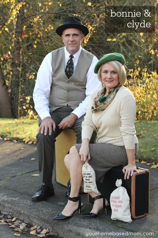 bonnie clyde cheap couples costumes diy halloween