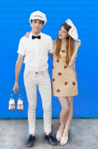 milk cookies diy halloween couples costume cheap