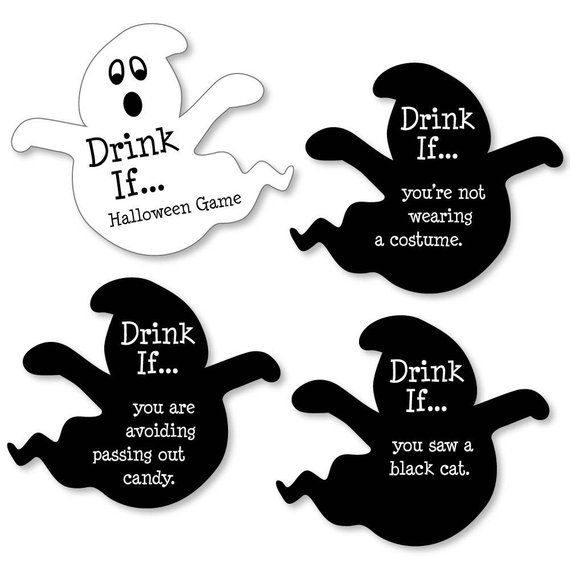 Free Printable Halloween Drink If Game for adults