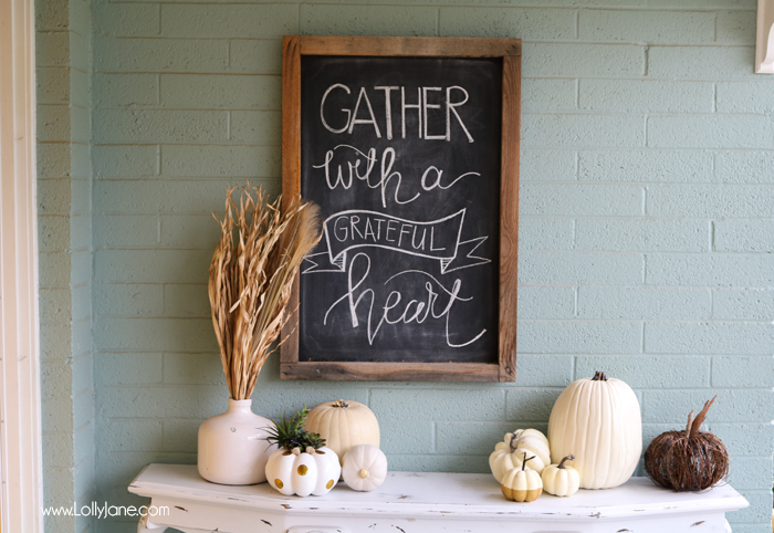 Fall Chalkboard Decoration kitchen decor diy