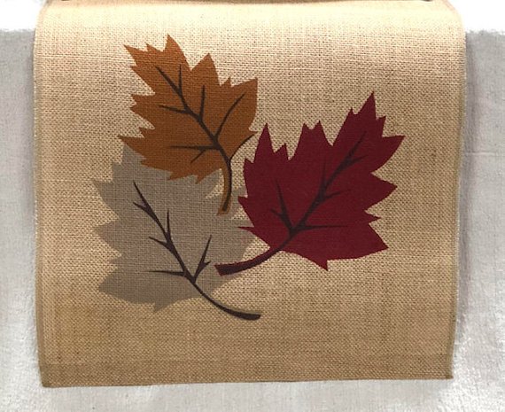 fall leaf table runner fall kitchen decor