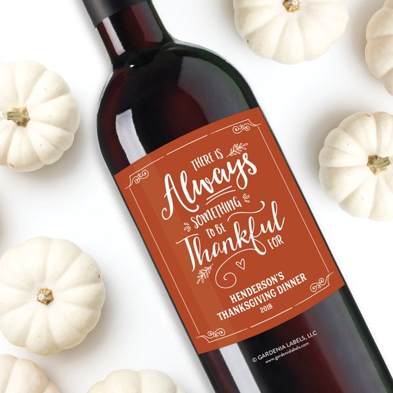 Friendsgiving Wine Labels Cheap Decor