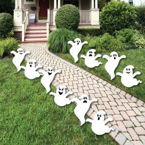 Ghost lawn decorations fall october yard