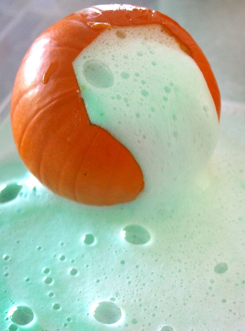 mini pumpkin volcanos crafts for kids cheap fun