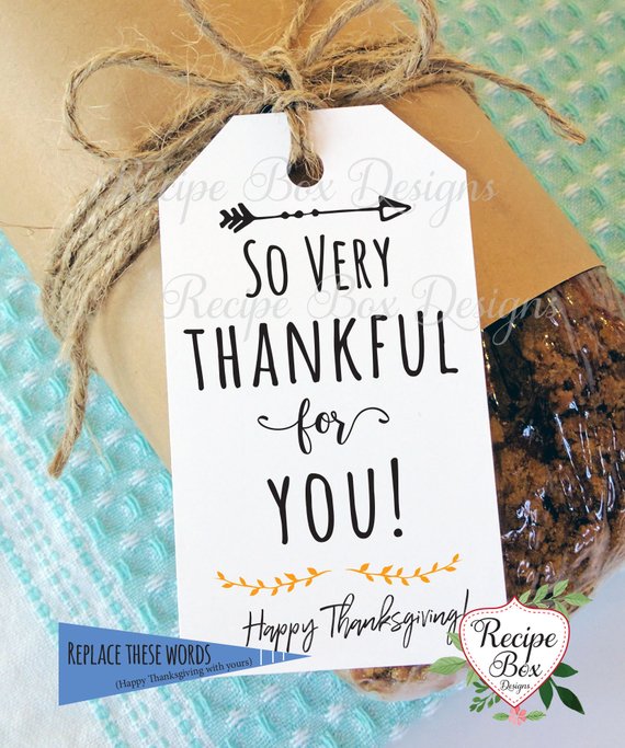 Friendsgiving Favor Thank You Tags Cheap Decor