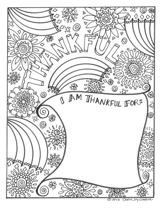 Friendsgiving Coloring Ideas