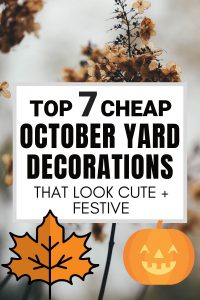 These cheap October Yard Decorations will make your house so cute and festive but won't break the bank | #falldecor #fallhome #octoberdecor