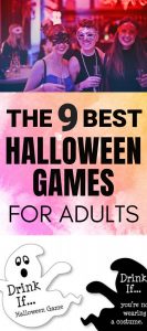 Best Halloween Party Games for adults that are not boring but are FREE games or cheap | Halloween party games for adults | #halloween #halloweengames #halloweenparty | Halloween party ideas for adults