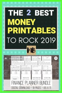 This financial bundle of printable worksheets is the best value right now - get 2019 started right with a visualization of your debt payoff - print and fill in as you pay off debt