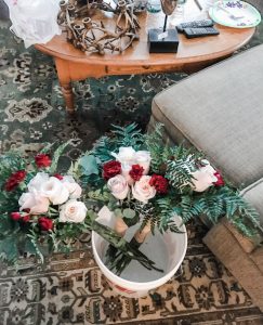 how to arrange bridesmaid bouquets
