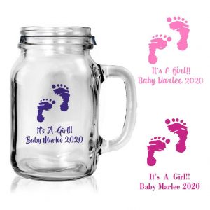 baby shower mason jar