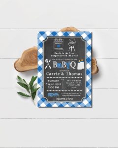 baby barbecue bbq party invitation summer coed baby shower ideas