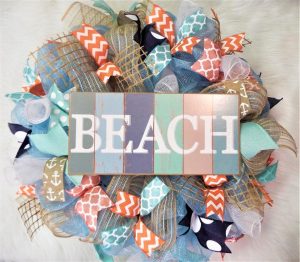 Beach summer wreaths for your front door