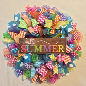Ribbons summer wreaths for your front door
