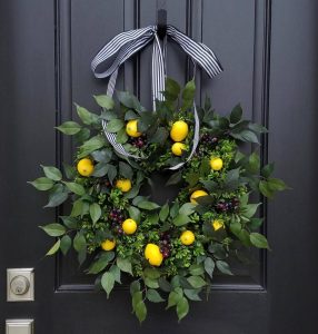 Lemon and Berry summer wreaths for your front door