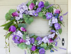 purple summer wreaths for your front door