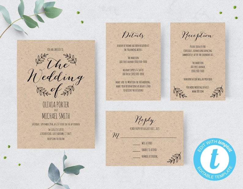 budget wedding invites