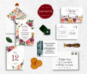 diy wedding invitations watercolors