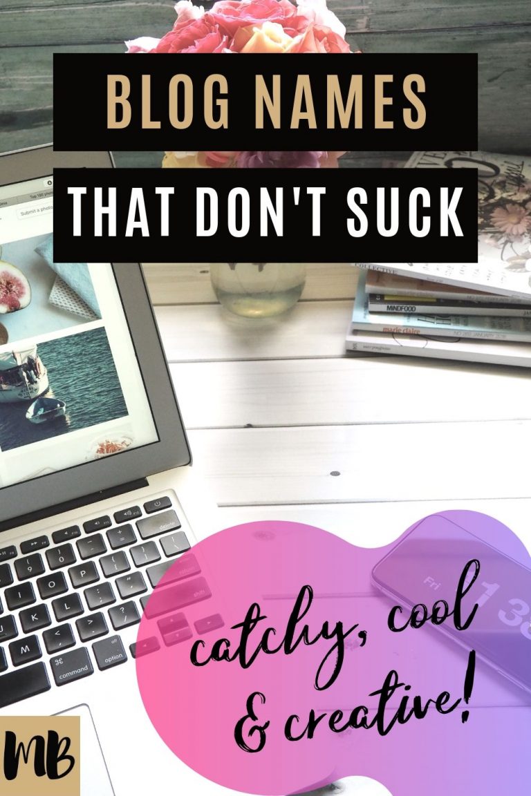 How to Come Up With Blog Names That Don't Suck