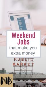 Weekend Jobs that Make You Extra Money