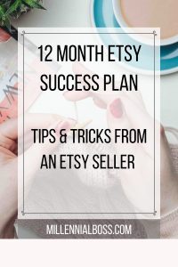 12 month plan for Etsy Sellers
