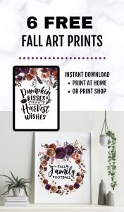 Free Fall Printables for your wall