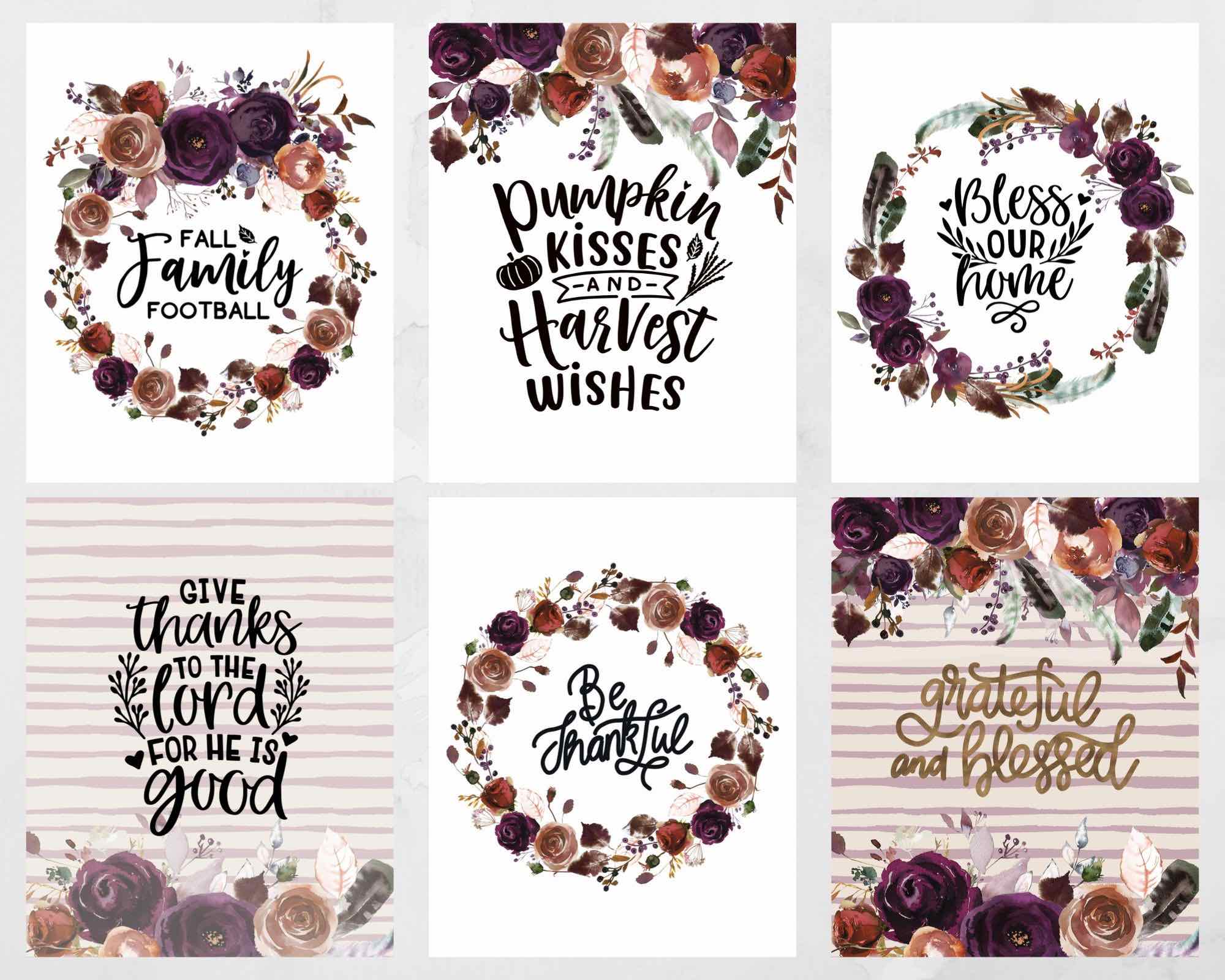 free floral art printables