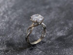 alternative engagement ring silver