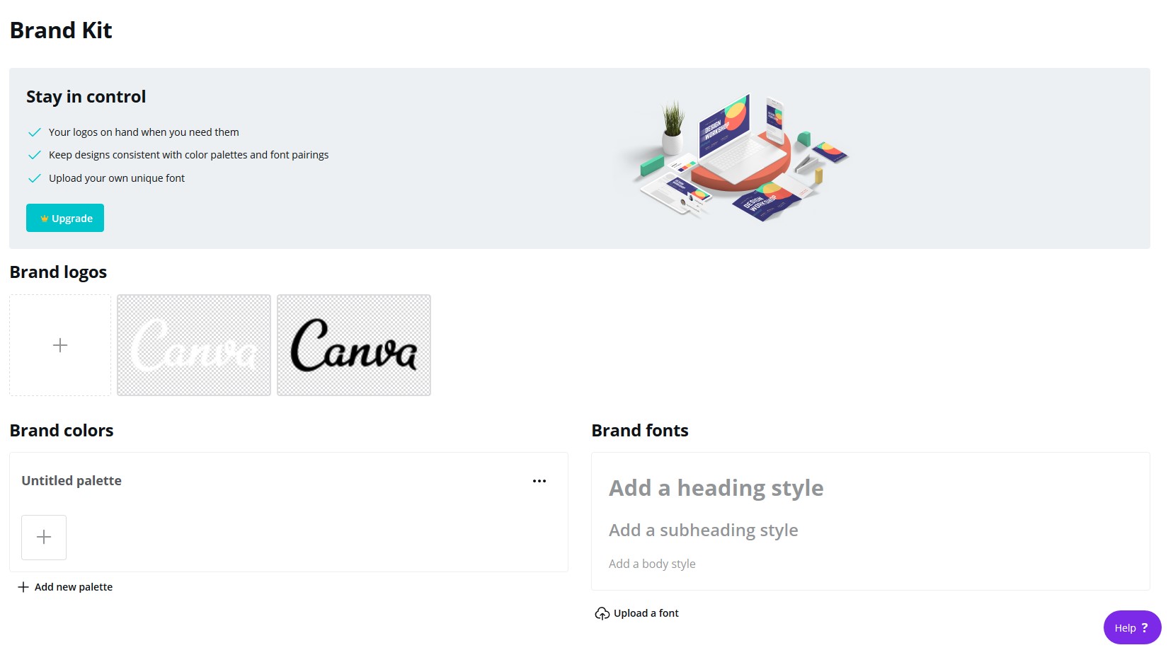 canva pro brand kit manager